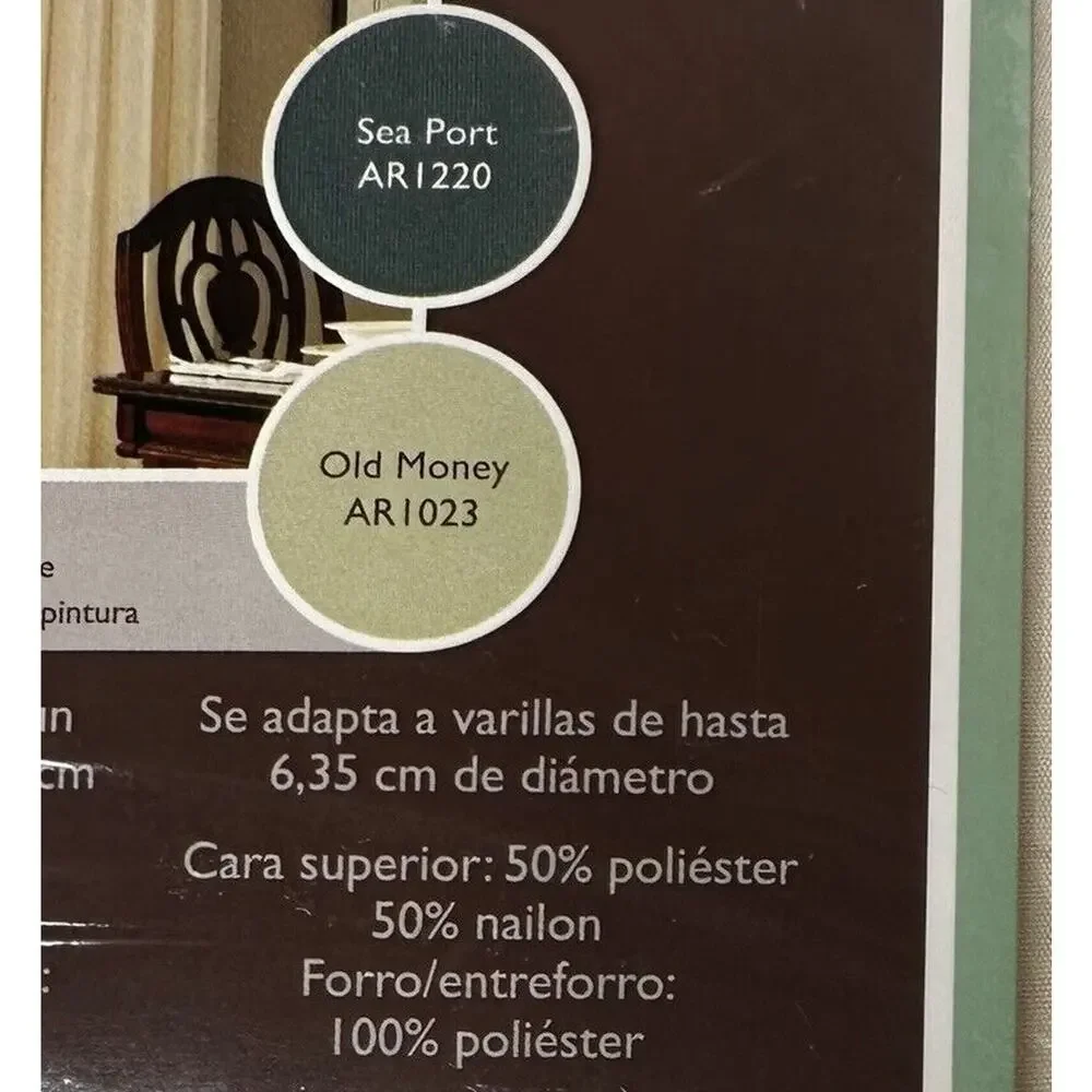 Allen + Roth Columbia Ivory Double Lined Taffets Pole Top Curtain Panel 54 x 84